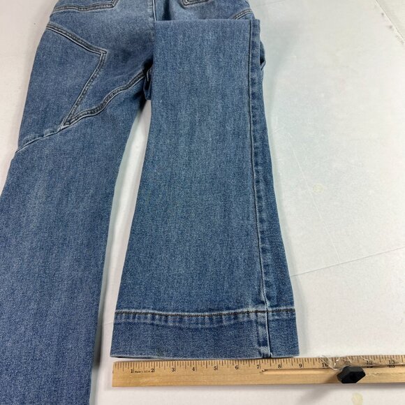 Revice Jean Women 24x32* Venus Flare Star High Rise Blue Front Seam Denim Tag 27 - Picture 11 of 16